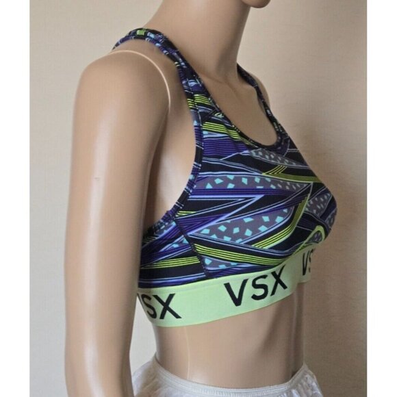 Victoria’s Secret VSX Racerback Sports Bra multicolor Size M - Picture 2 of 7